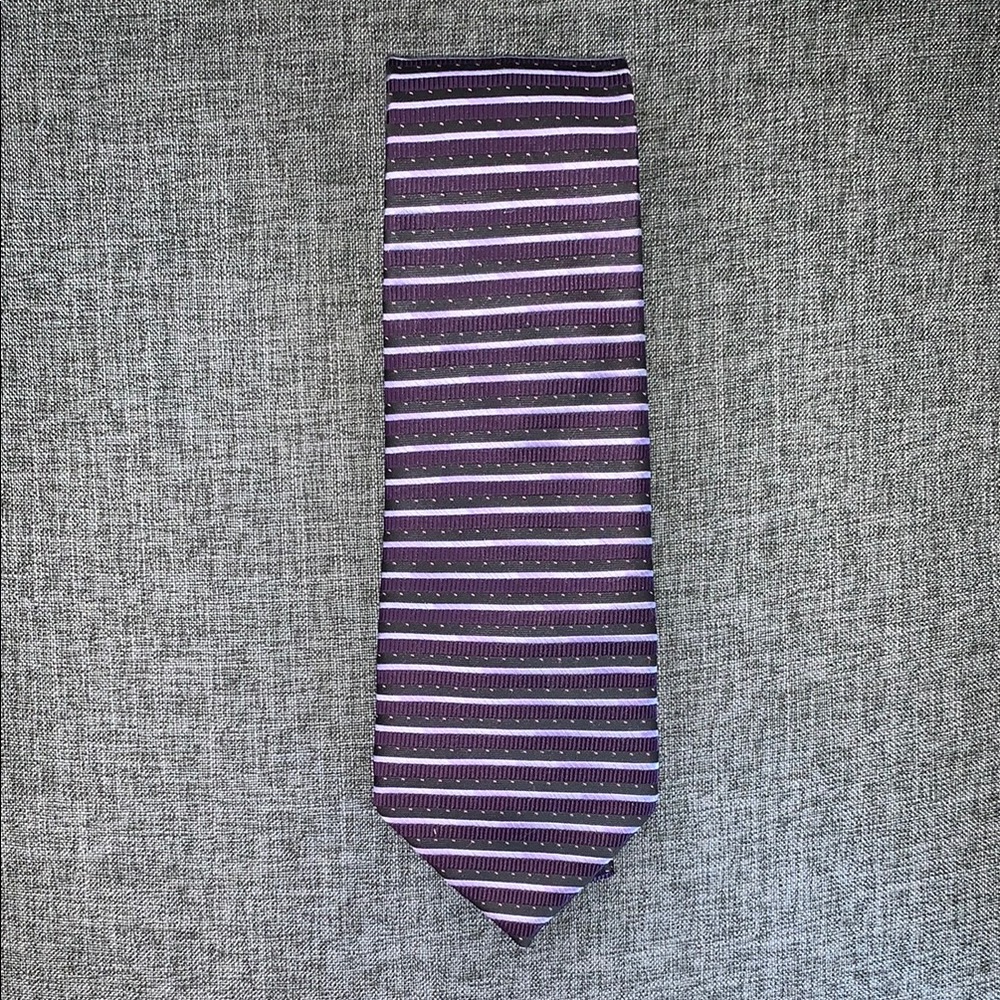 Giorgio Armani Purple and Black Tie Elegant Accessories